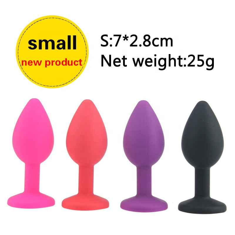Silicone Diamante Butt Plug | Red | Small Sinful-NZ Silicone Diamante Butt Plug | Red | Small Sinful-NZ